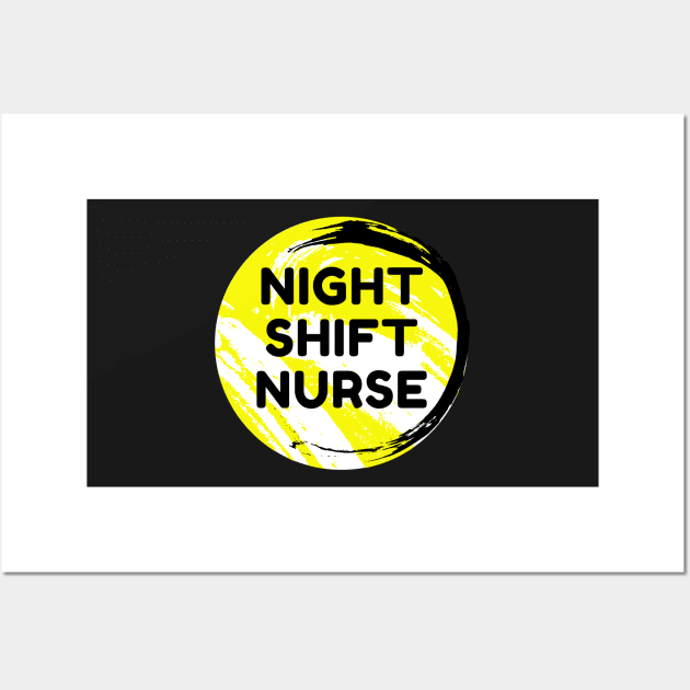 Night Shift Nurse Rules Wall Art by Famgift